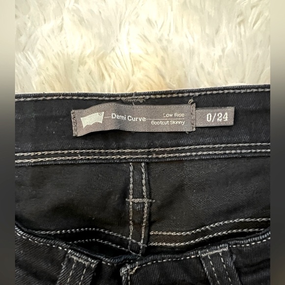 Levi’s Jeans Demi Curve Low Rise Bootcut Skinny - SZ 00 / 24 - Picture 6 of 12